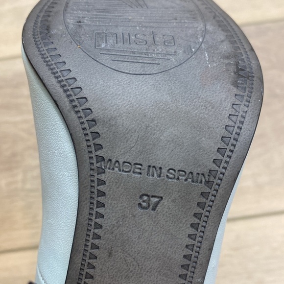 Miista London Eva Acrylic Heel Pastel Sky Blue Block Heels Pumps Round toe - Picture 15 of 16